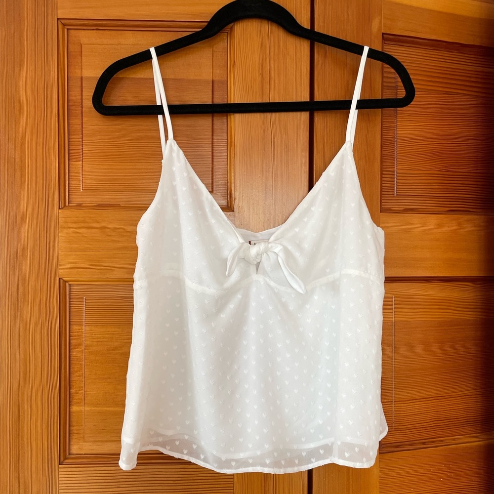 Aritzia Sunday Best tie front tank